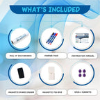 YOUNGJQ Magnetic Whiteboard Contact Paper 24" x 16" Adhesive Dry Erase White Board Sticker for Wall, Peel and Stick Wallpaper Easy to Write and Clean for Fridge Home Office