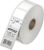 1.25" x 1" Thermal Labels | 4 Rolls | 5520 Labels | fits Zebra, Godex, Arkscan, iDPRT, Offnova Thermal Label Printers and More | Blank White Adhesive Stickers by Ecotherm