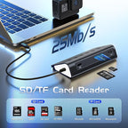 USB C Hub Ethernet, 10Gbps USB C Docking Station 10-in-1 with 4K@60Hz HDMI, Type-C & 2 USB A 3.2 Data, LAN, 2 USB A 2.0, PD 100W, SD/TF Ports, Powered USB Hub for Laptop, PC, iPhone 16/15, Mac