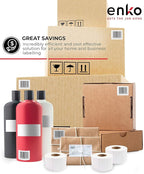 enKo [3 Rolls, 1860 Labels] 4 x 2-1/2 inches Direct Thermal Labels, FBA Stickers, FNSKU Label Compatible for Zebra/Eltron
