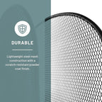 Safco Onyx Desk Organizer, 5 Tiered Vertical Compartments, Office and Classroom Mailbox , Paper and Mail Sorter, Steel Mesh, Black