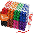 EXTRIC Dry Erase Markers Bulk 48 Pack, Whiteboard Markers Bulk 8 Colors Chisel Tip White Board Marker, Thick Dry Erase Marker for Teachers and Students