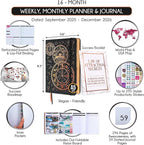 2025-2026 Planner Weekly and Monthly | 16-Month Life Planner to Increase Focus & Productivity | Reduce Overwhelm & Achieve Your Biggest Goals | Include Gift Box & Stickers | Sep 2025-Dec 2026