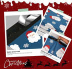 Christmas Poly Mailer - 10x13 Inch, 25 Pcs Waterproof, Tear-Resistant Mailer Bags with Self-Seal - Santa Claus and Snowflakes Printed