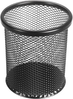 Tamaki Pen Holder Cup for Desk, Wire Mesh Pencil Cup Holder for Desk Office Pen Organizer (Black)