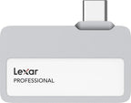 Lexar 2TB Professional Go Portable SSD, Supports Apple 4K 60fps ProRes, Up to 1050MB/s, USB 3.2 Gen 2, Rugged, IP65, Ultracompact, Compatible w/iPhone 15/16, External SSD (LSL400X002T-RNSNU)