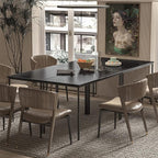 Bonzy Home Conference Tables 9ft Office Computer Desk for Meeting Room Study Writing Printer Podcast Table Save Space Design for 10 People Modern Black 4PCS (110.2"x47.2"x29.5", Black)