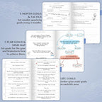 Legend Planner PRO – Deluxe Weekly & Monthly Life Planner to Increase Productivity and Hit Your Goals. Time Management Organizer Notebook – Undated – 7 x 10" Hardcover + Stickers – Periwinkle