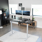 VIVO Electric 71 x 36 in Standing Desk, Memory Height Adjustment, 1B Series, Black Top Gray Frame, DESK-KIT-1G7B-36