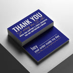 ITZAMNA Thank you for supporting small business cards Customer appreciation note cards Pink Script with Heart Pack of 100 Blue