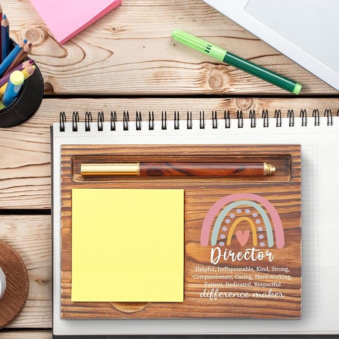 Director Gift Sticky Note Holder, Film School Student Gift, Thank You Appreciation Gifts for Director, Phd Graduation Gift Self-Stick Note Pad Holders TZP63