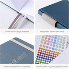 Quarterly Undated Planner - Goal Setting And Weekly Planner, Productivity Tools, Time-Management, Habit Tracker, Navy