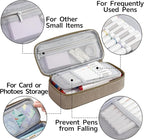 WEMATE Pencil Case, Large Storage Organizer for Stationery, Back - to - School Essential, Teacher Must - have, Big Pencil Pouch, Marker Case School Supplies for College & High School