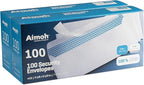 Aimoh #10 Security Self Seal Envelopes – 200 Qty |No Window, EnveGuard, 4⅛ x 9½", White, 24 LB, 200 Count (34100-2)