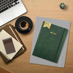 Ensight 2025-2026 HARDCOVER Leather Planner Weekly & Monthly - 6.5x8.5 Inches - Academic Planner Business Personal or Student - Pen Holder, Thick Paper, July 2025 - June 2026 (Green)