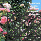 NicBex Room Divider 1 Panel Room Dividers with Leaf Pattern Design Partition Room Dividers and Metal Privacy Screens Wall Divider for Outdoor, Room Separation,48.31" W x 15.75" D x 70.75" H, Black