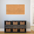 Amanti Art Natural Cork Board for Wall, 25x45 Vision Board with White Frame, Oversize Corkboard Office Decor for Home Organization, Modern Corkboard Pinboard to Display Items for Home Organization in