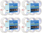 JARLINK Clear Packing Tape (24 Rolls), Heavy Duty Packaging Tape for Shipping Packaging Moving Sealing, 1.88 inches Wide, 55 Yards Per Roll, 1320 Total Yards