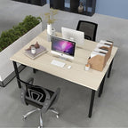 Bonzy Home Conference Tables 9ft Office Computer Desk for Meeting Room Study Writing Printer Podcast Table for 4-8 People Rustic Natural 2PCS 110.2"x23.6"x29.5"