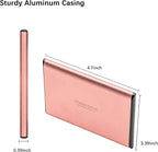 Maxone 1TB Ultra Slim Portable External Hard Drive HDD USB 3.0 Compatible with PC, Laptop, Rose Pink
