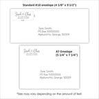 Address Stamp - Personalized Self Inking Return Address Stamper - Black Ink - Custom Wedding Stamp for Invitation Envelopes