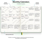 Purpose Planner Undated Monthly Weekly Daily Productivity Journal 2023 Optimised Life, Goal Setting & Business Tool for Academic Student, Professionals, Mums - Leather Day Organiser Notebook