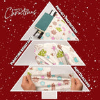 Christmas Poly Mailer 10x13 Inch 25 Pcs, Waterproof Shipping Bags for Clothing, Tear-Resistant Mailier Bags, Strong Mailing Bags with Self-Seal - Christmas Elements Printed