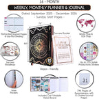 2025-2026 Planner Weekly and Monthly | 16-Month Life Planner to Increase Focus & Productivity | Reduce Overwhelm & Achieve Your Biggest Goals | Include Gift Box & Stickers | Sep 2025-Dec 2026