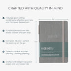 Quarterly Undated Planner - Goal Setting And Weekly Planner, Productivity Tools, Time-Management, Habit Tracker, Gray