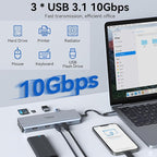 USB C Docking Station Dual Monitor,Selore 13 in 1 USB C Hub 3 Monitors with Dual HDMI,DP,10G USB A/C,100W PD,5 USB A/C Ports,Gigabit Ethernet,Laptop Docking Station for Dell,Hp,Lenovo,MacBook.etc