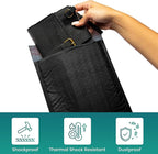 Levex - #000 4" x 8" [10 Pack] Black Poly Bubble Mailers, Padded Envelope Mailers, Packing Envelope & Mailing Bags for Shipping