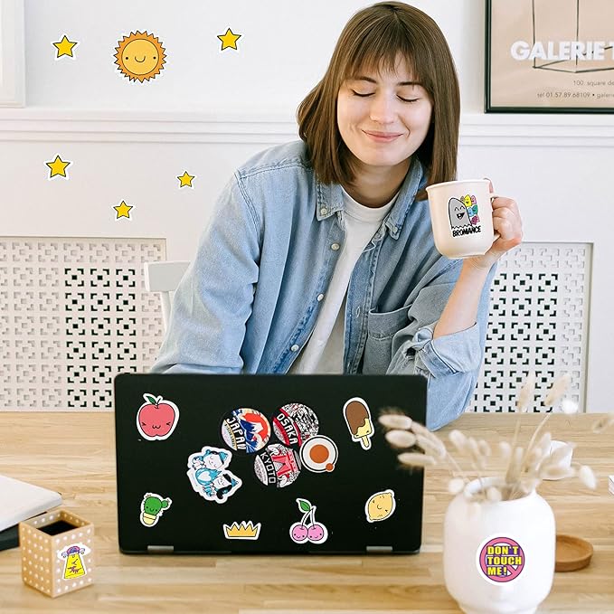 Gwybkq Glossy Sticker Paper Printable Vinyl for Inkjet Printer, 80 Sheets Labels Waterproof Decal Paper