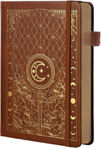 TIEFOSSI Bullet Dotted Journal Notebook, 160gsm 256 Numbered Thick Paper, A5 Hardcover Dotted Grid Diary for Women Men Work Writing, Bullet Dot Journaling, Drawing, 5.8 x 8.3 in