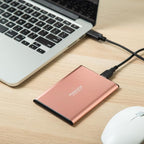 Maxone 250GB Ultra Slim Portable External Hard Drive HDD USB 3.0 Compatible with PC, Laptop, Rose Pink