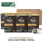 Peet's Coffee, Medium Roast Keurig K-Cup Pods - Big Bang 60 Count (6 Boxes of 10 K-Cup Pods)