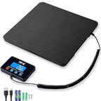 Digital Shipping Postal Scale 440lb/0.5oz Accuracy! Lightweight Carbon Fibre Commercial Weight Scale for Package, Small Business, Mail, Warehouse, Home, Luggage, Battery&Charging Cable Included