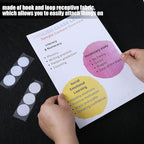 Paterr Trifold Poster Board with Storage Bag, Hook and Loop Fabric, Foldable 3 Panel Presentation Board for Science Fair and Exhibitions(Black,72 x 36 Inch)