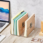 Geyoga 2 Pcs Acrylic File Holder Clear Mail Folder Organizer 5 Sections Multifunction Desktop Storage Letter Sorter Envelope Vertical Dividers for Office, Home, Desk Organization