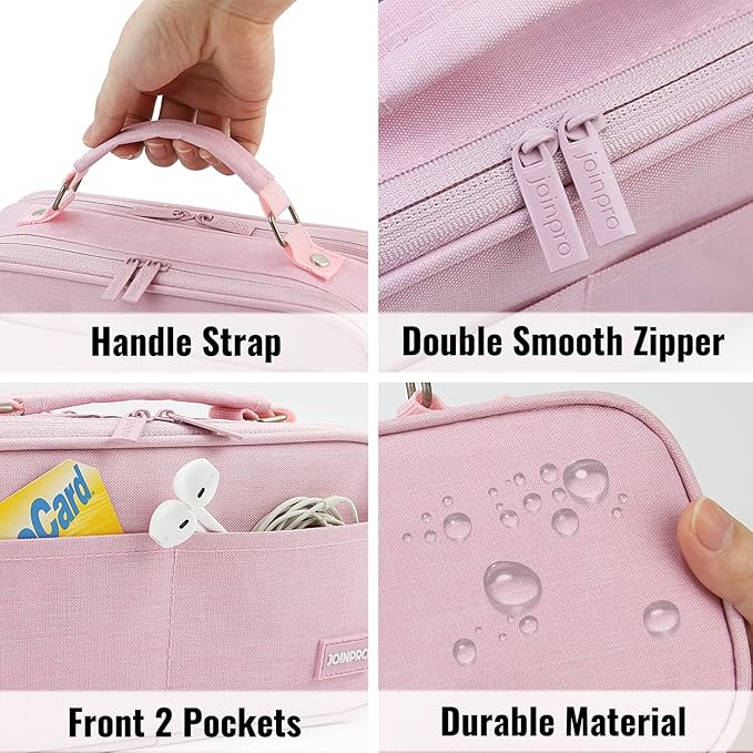 Pencil Case, Large Capacity Pencil Case Organizer; Double Zipper Storage Bag; Big Pencil Pouch for College School Office Teen Girl Boy Men Women Adult