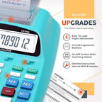CATIGA New & Upgraded 2025 Printing Calculator Adding Machine 10 Key, Desktop Home Office Calculator with Paper Roll Print Out, Accounting Business Finance