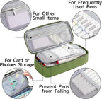 WEMATE Pencil Case, Large Storage Organizer for Stationery, Back - to - School Essential, Teacher Must - have, Big Pencil Pouch, Marker Case School Supplies for College & High School