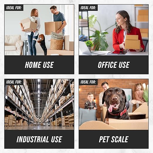 Smart Weigh 440lbs x 6 oz. Digital Heavy Duty Shipping and Postal Scale, with Durable Stainless Steel Large Platform, UPS USPS Post Office Postal Scale and Luggage Scale