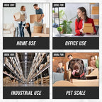 Smart Weigh 440lbs x 6 oz. Digital Heavy Duty Shipping and Postal Scale, with Durable Stainless Steel Large Platform, UPS USPS Post Office Postal Scale and Luggage Scale