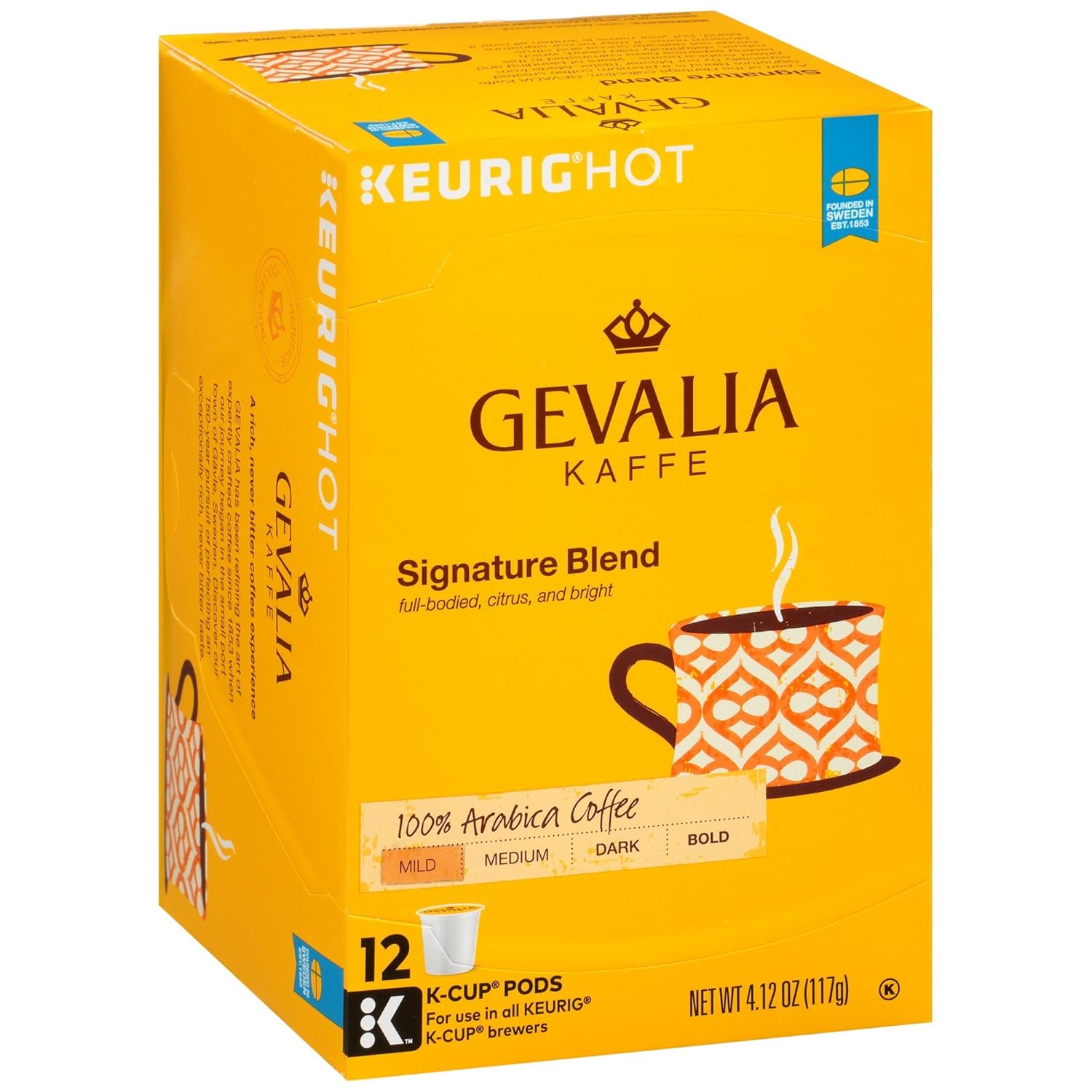 Gevalia Cappuccino Keurig K Cup Pods with Froth Packets 5.98oz (24 Count, 4 Boxes)