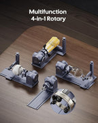 LaserPecker Rotary Extension for LP5/LP4 Engravers, 3-200mm Cylindrical Engraving, 180° Angle Adjustment & Scale Dial - Professional Rotary Module for Rings/Bottles/Cones