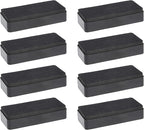 Amazon Basics Dry-Erase Whiteboard Eraser, for School, Office, Home, and Classroom, Black, 8-Pack,