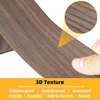 GSCIT Club Walnut Wallpaper, 2.4 inch X 100ft Self Adhesive Wood Grain Repair Tape Walnut Repair Patch for Tables, Chairs, Baseboards, Doors, Windows, Floors, Handicraft DIY.