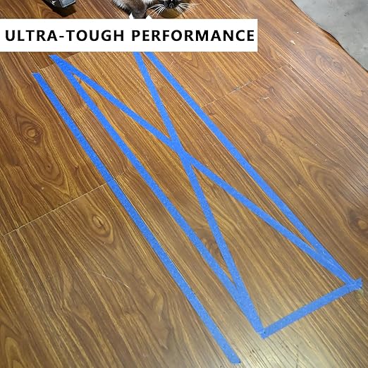 SWRT 2 Inch x 55 Yards x 12 Rolls (660 Total Yards) Premium Blue Painters Tape - Masking Tape, Paint Tape, Multi-Surface Blue Tape for Painting, No Residue, Easy Removal, Decorating, Trim, Crafts