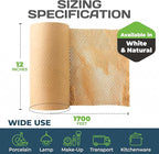 HexaFil Honeycomb Packing Paper - Eco-Friendly, Sustainable Filler for Shipping and Moving, Cushioned Packing Material in Dispenser Box, Alternative to Bubble Wrap - Natural, 12" x 1700'