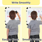 VUSIGN Monthly Dry Erase Calendar Whiteboard for Wall, 16" X 12" Double-Sided Board, Hanging Whiteboard Dry Erase for Office, Desk, Kitchen, Dorm, Silver